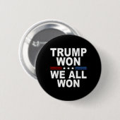 2024 US-Flagge Trump gewann Button (Vorne & Hinten)