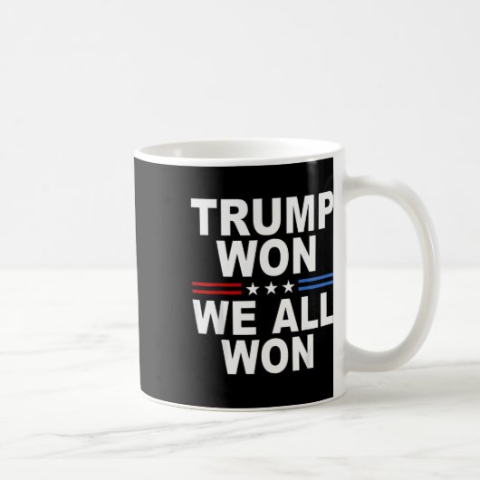 2024 US-Flagge Trump gewann Kaffeetasse (Rechts)