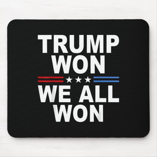 2024 US-Flagge Trump gewann Mousepad (Vorne)