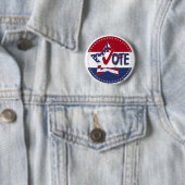 2024 USA Flag Star Vote Check Mark Button (Beispiel)