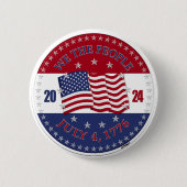 2024 USA Flag We The People Button (Vorderseite)