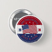 2024 USA Flag We The People Button (Vorne & Hinten)