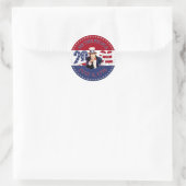 2024 USA Flag We The People Uncle Sam Runder Aufkleber (Tasche)