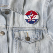 2024 USA-Flagge Stern Häkchen Button (Beispiel)