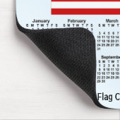 2024 USA Flaggenkalender von Janz Alice Blue Mousepad (Ecke)