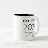 2024 Vater zu sein von Junge New Dad Tasse (VorderseiteRechts)