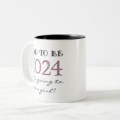 2024 Vater zu sein von Mädchen New Dad Zweifarbige Tasse (Vorderseite Links)