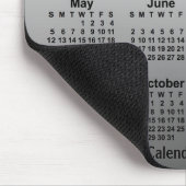 2024 Verblasster weißer Kalender von Janz Mouse Pa Mousepad (Ecke)