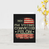 2024 Verurteilter Felon10 Karte (Gelbe Blume)