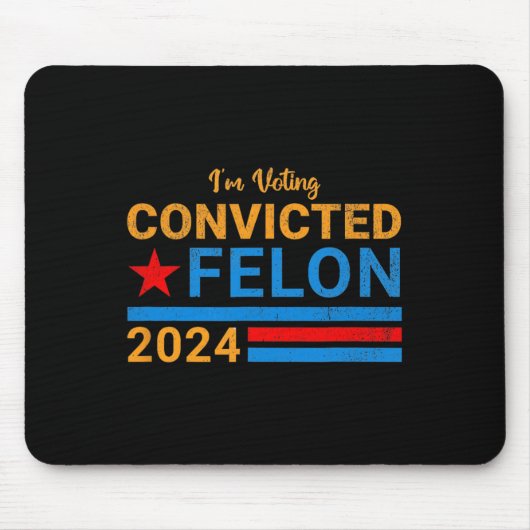 2024 Verurteilter Felon14 Mousepad (Vorne)