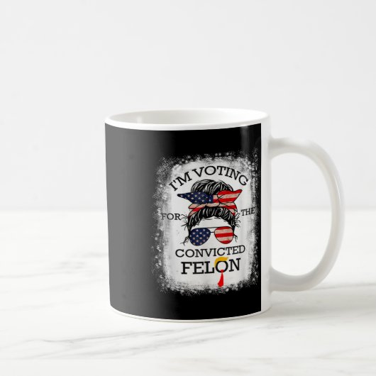 2024 Verurteilter Felon15 Kaffeetasse (Rechts)