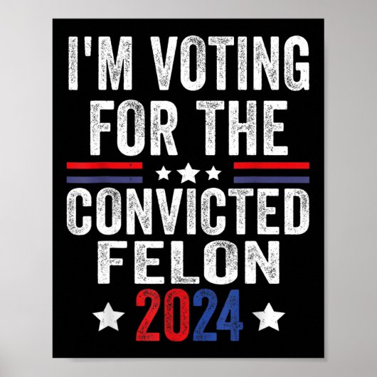 2024 Verurteilter Felon23 Poster (Vorne)