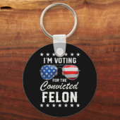 2024 Verurteilter Felon2 Schlüsselanhänger (Vorderseite)
