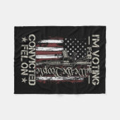 2024 Verurteilter Felon31 Fleecedecke (Vorderseite (Horizontal))