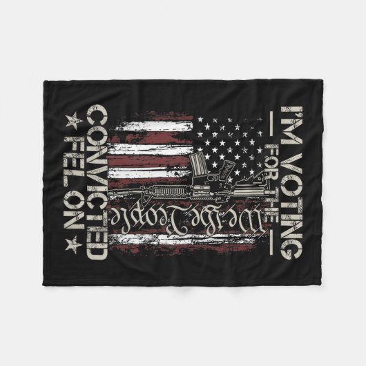 2024 Verurteilter Felon31 Fleecedecke (Vorderseite (Horizontal))