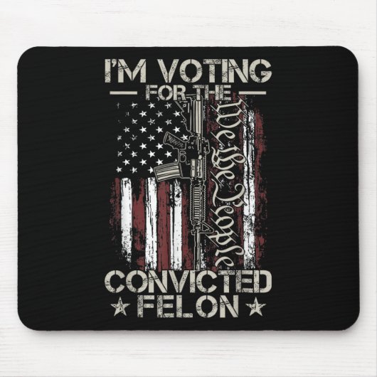 2024 Verurteilter Felon31 Mousepad (Vorne)