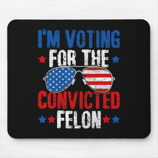 2024 Verurteilter Felon33 Mousepad (Vorne)