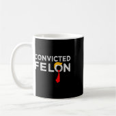 2024 Verurteilter Felon35 Kaffeetasse (Links)