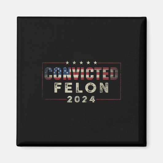 2024 Verurteilter Felon37 Magnet (Vorne)