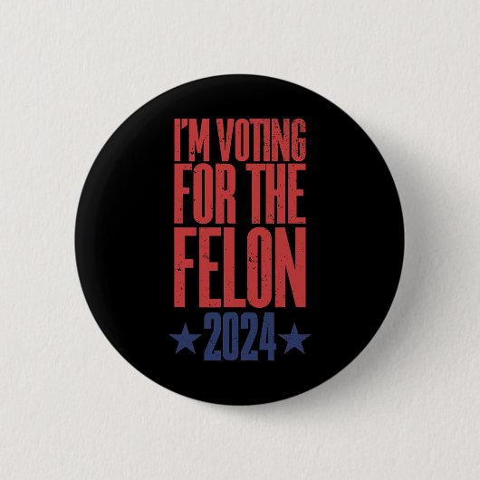 2024 Verurteilter Felon9 Button (Vorderseite)