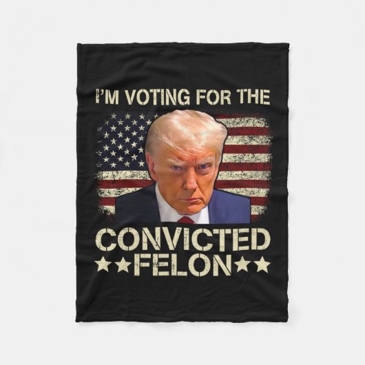 2024 Verurteilter Felon Fleecedecke (Vorderseite)