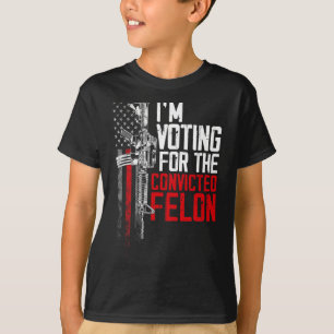 2024 Verurteilter Felon - Ich stimme für verurteil T-Shirt