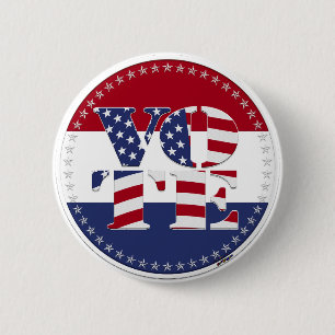 2024 W Ä H L USA-Flagge Button