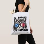 2024 Wahl Cat Ladys for Kamala lustige Politik Tasche (Von Nahem)