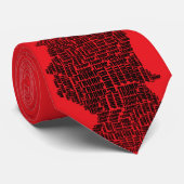 2024 Wahl Donald Trump zum Präsidenten Red Black Krawatte (Gerollt)
