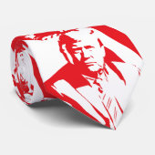 2024 Wahl Donald Trump zum Präsidenten Red White Krawatte (Gerollt)