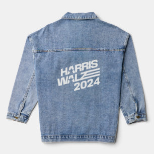 2024 Wahl Harris Walz Jeansjacke