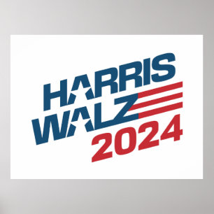 2024 Wahl Harris Walz Poster