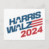 2024 Wahl Harris Walz Postkarte (Vorderseite)