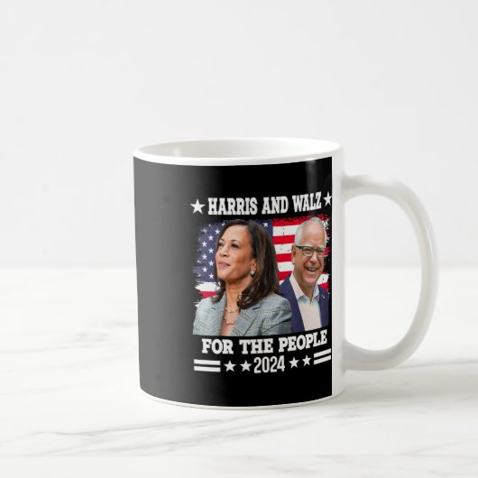 2024 Wahl Kamala Harris Tim Waltz Kaffeetasse (Rechts)