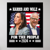 2024 Wahl Kamala Harris Tim Waltz Poster (Vorne)