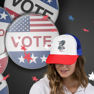 2024 Wahlen Vibes I'm a Trump Girl Deal with it Truckerkappe