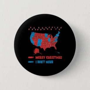 2024 Wahlkarte Frohe Weihnachten Rote Wähler Trump Button