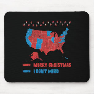 2024 Wahlkarte Frohe Weihnachten Rote Wähler Trump Mousepad