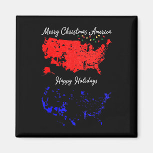2024 Wahlkarte Frohe Weihnachten Trump Neuer Präsi Magnet