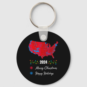 2024 Wahlkarte Frohe Weihnachten Trump Neuer Präsi Schlüsselanhänger