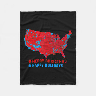 2024 Wahlplan frohe Weihnachten Trump Fleecedecke