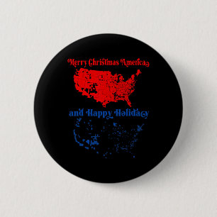 2024 Wahlplan frohe Weihnachten Trump Landslide Button