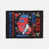 2024 Wahlplan frohe Weihnachten Trump Landslide Fleecedecke (Vorderseite (Horizontal))