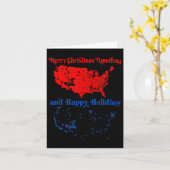 2024 Wahlplan frohe Weihnachten Trump Landslide Karte (Gelbe Blume)