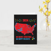 2024 Wahlplan frohe Weihnachten Trump Landslide Karte (Gelbe Blume)