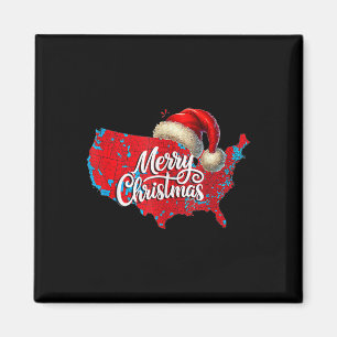 2024 Wahlplan frohe Weihnachten Trump Landslide Magnet
