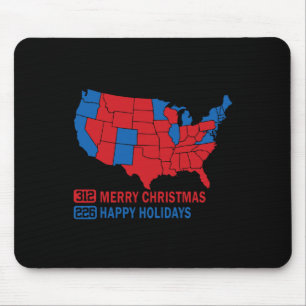 2024 Wahlplan frohe Weihnachten Trump Landslide Mousepad