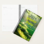 2024 Weekly plant einfaches Himmelslichtdesign Planer (Anzeige)