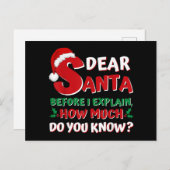 2024 Weihnachten Shirts Kinder Erwachsene Santa I (Vorne/Hinten)