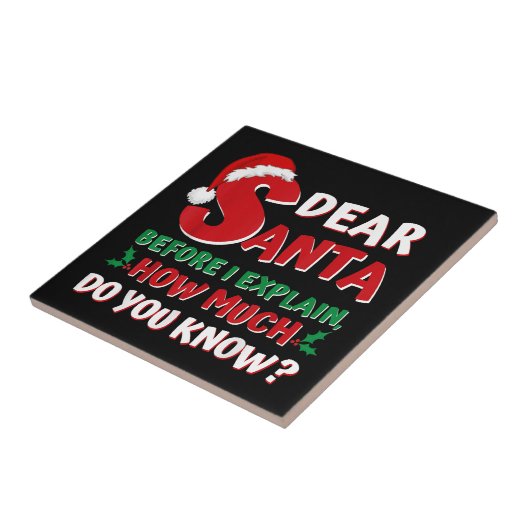 2024 Weihnachten Shirts Kinder Erwachsene Santa I  Fliese (Seite)